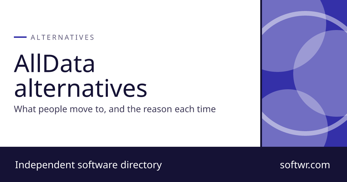 AllData Alternatives: 19 Tools Compared (2026) - Softwr