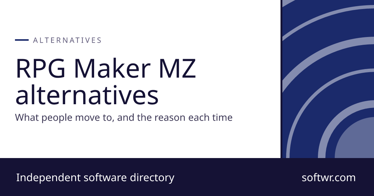RPG Maker MZ Alternatives: 20 Tools Compared (2026) - Softwr