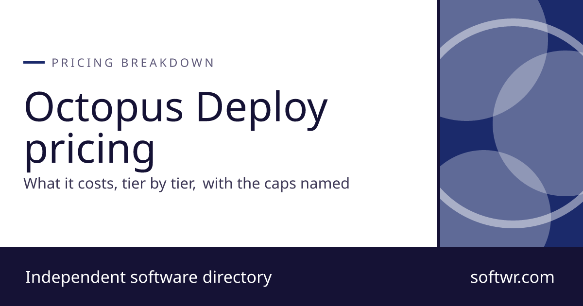 Octopus Deploy Pricing: Every Plan Compared (2026) - Softwr