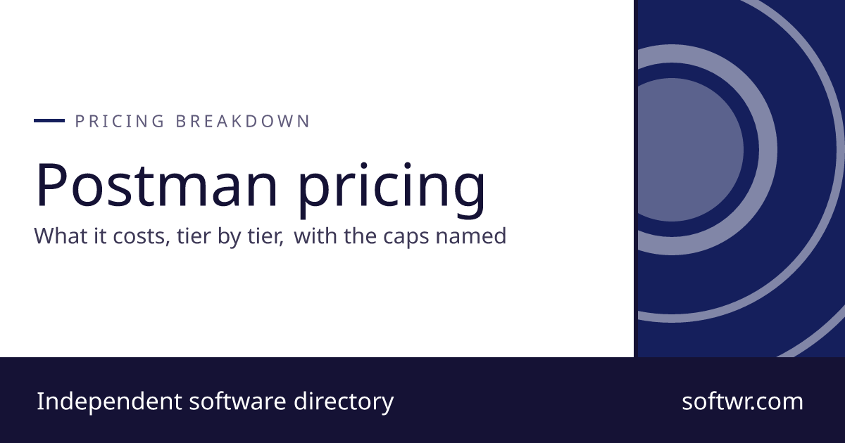 Postman Pricing: Every Plan Compared (2026) - Softwr