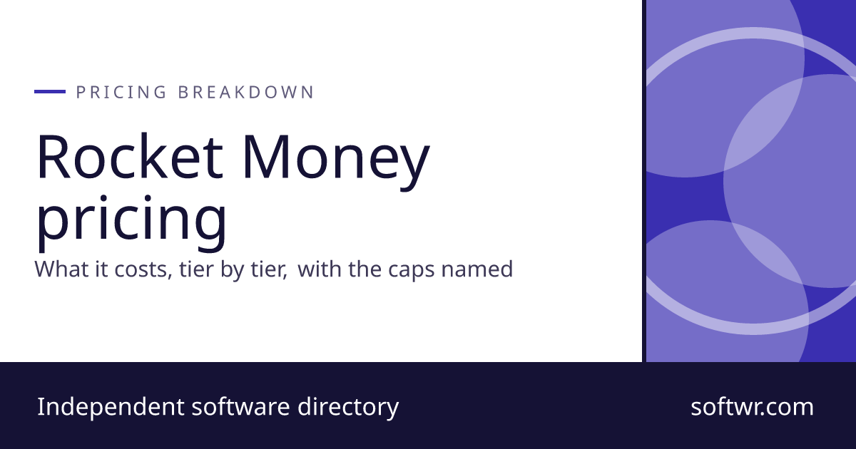 Rocket Money Pricing: Every Plan Compared (2026) - Softwr